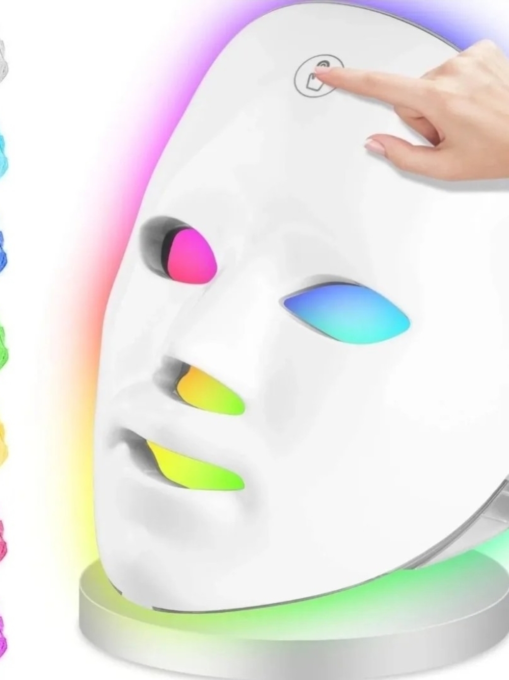 Source Unknown Multicolor LED Facial Mask - White